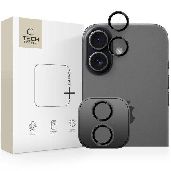 Camalloy Fit+ kameras vāciņš iPhone 17 — melns