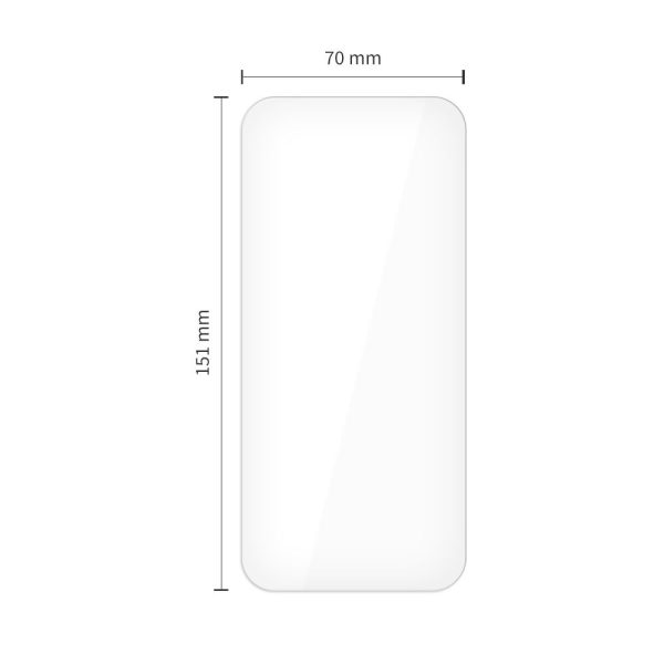 Rūdīts stikls iPhone 17 Air Glass Fit+ caurspīdīgs - 2 gab.