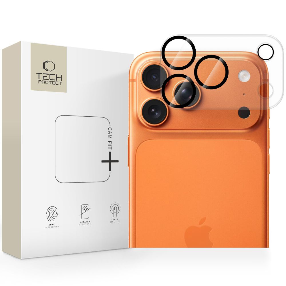 iPhone 17 Pro Max kameras objektīva pārsegs Cam Fit+ - caurspīdīgs
