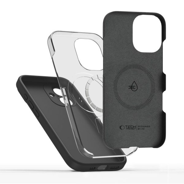 iPhone 17 MagSafe silikona aizmugurējais vāciņš - melns