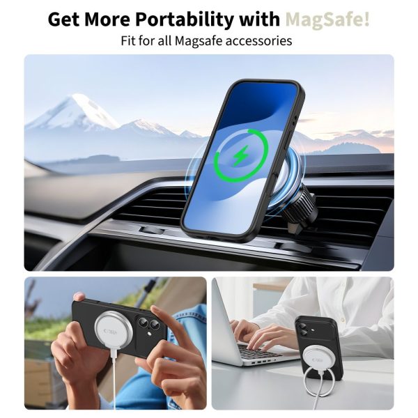 iPhone 17 MagSafe silikona aizmugurējais vāciņš - melns