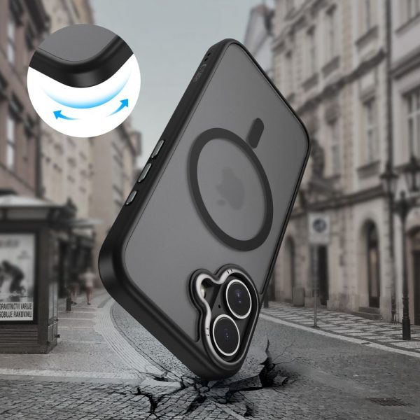 iPhone 17 MagSafe MagEdge aizsargvāciņš - matēti melns