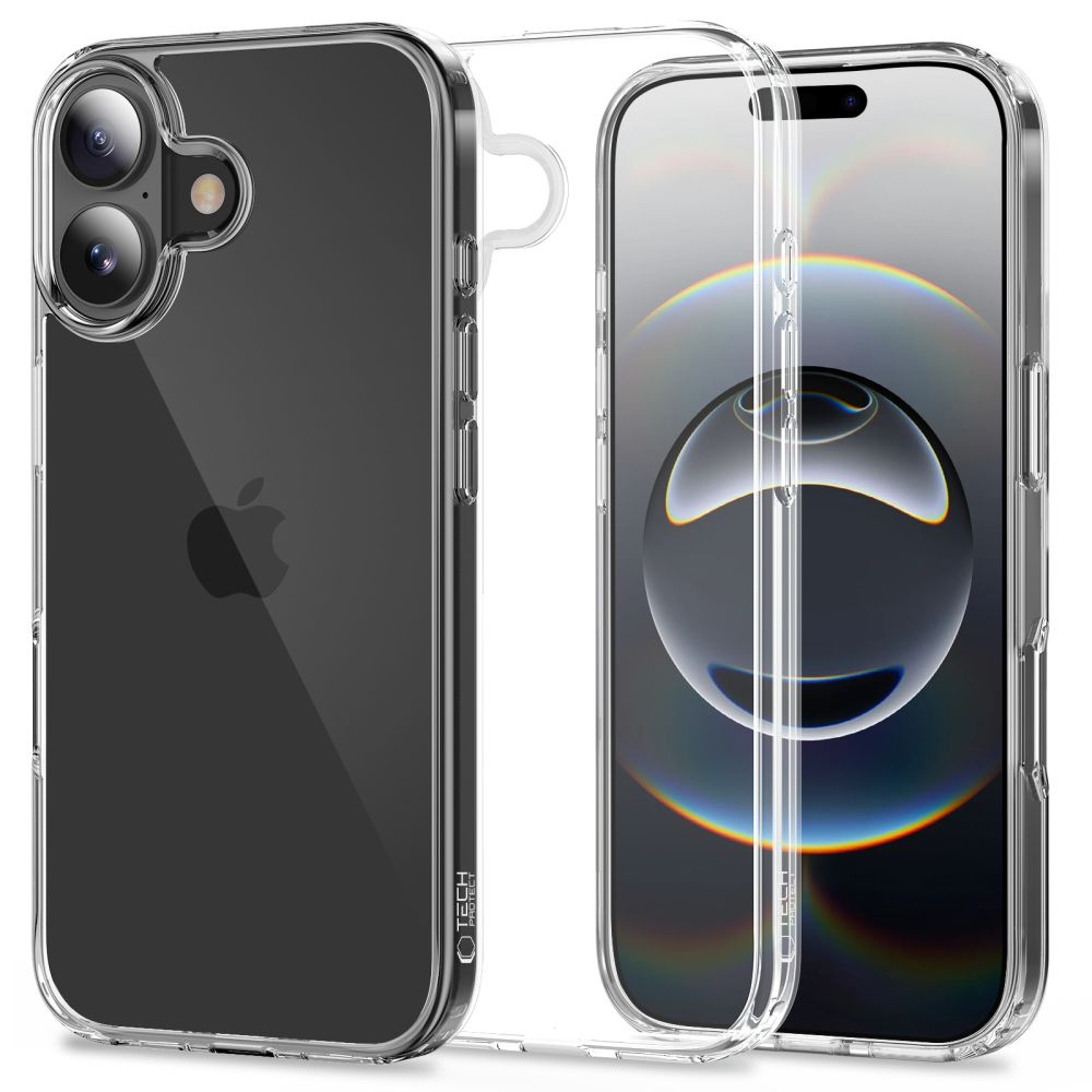 iPhone 17 FlexAir Hybrid maciņš - caurspīdīgs