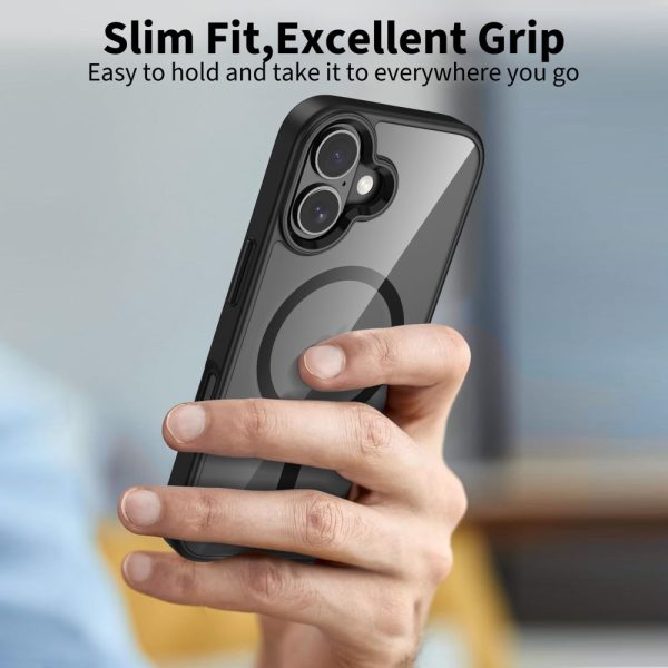 iPhone 17 MagSafe MagMat maciņš - caurspīdīgs, melns