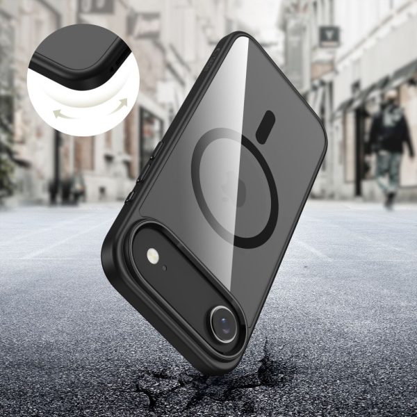 iPhone 17 Air MagSafe MagMat vāciņš — caurspīdīgs, melns