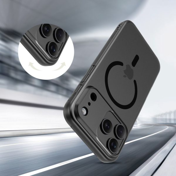 iPhone 17 Pro Max MagSafe MagSlim aizmugurējais vāciņš - matēti melns