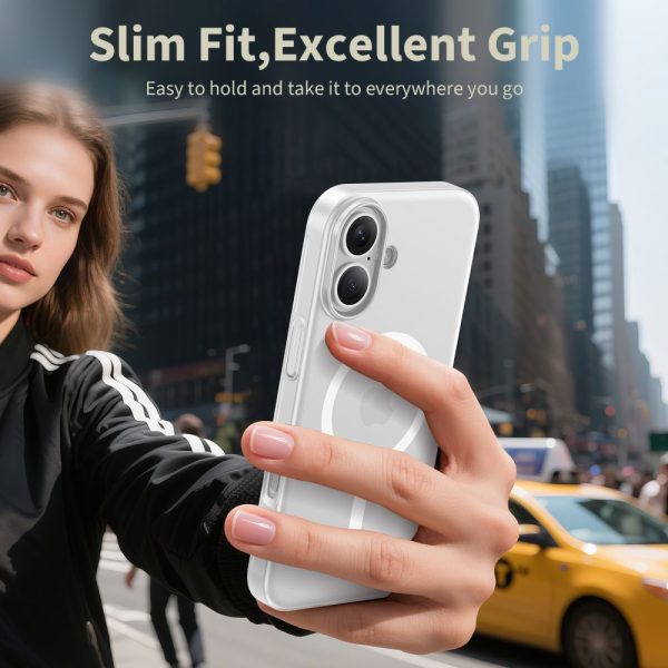 iPhone 17 MagSafe MagSlim aizmugurējais vāciņš - matēti balts