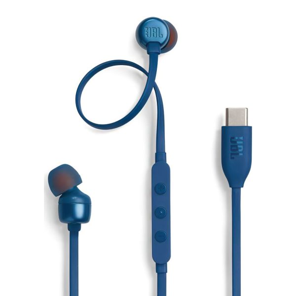 JBL Tune 310C USB-C vadu austiņas - zilas