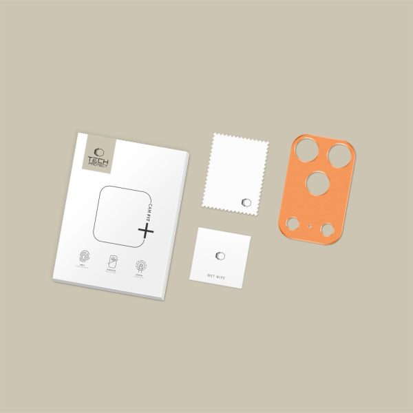 Camalloy Fit+ kameras vāciņš iPhone 17 Pro Max — oranžs