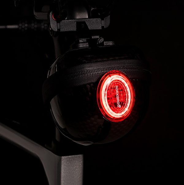 Stingra velosipēda soma, cieta apvalka sēdekļa soma, 0,4 l - melna