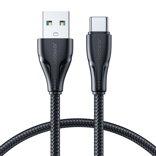 A11 USB-A - USB-C Surpass sērijas 3A 0,25 m kabelis - melns