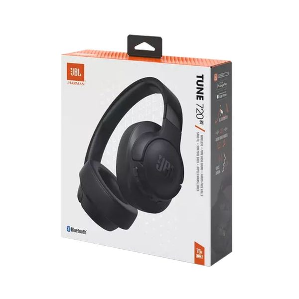 JBL Tune 720BT bezvadu austiņas - melnas