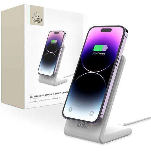 MagSafe 15W induktīvais viedtālruņa lādētāja statīvs - balts