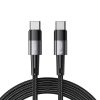 USB-C UltraBoost PD 60W 3A 2m kabelis - pelēks