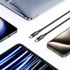 USB-C UltraBoost PD 60W 3A 2m kabelis - pelēks