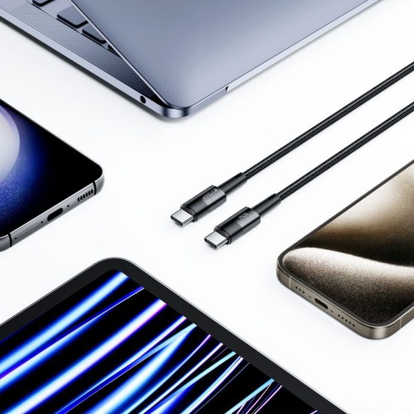 USB-C UltraBoost PD 60W 3A 2m kabelis - pelēks