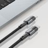 USB-C UltraBoost PD 60W 3A 2m kabelis - pelēks