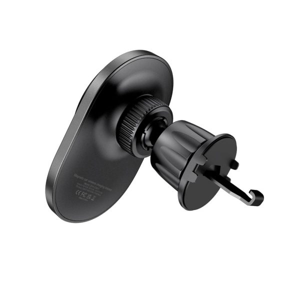 MagSafe 15W automašīnas gaisa atveres viedtālruņa lādētāja turētājs - melns