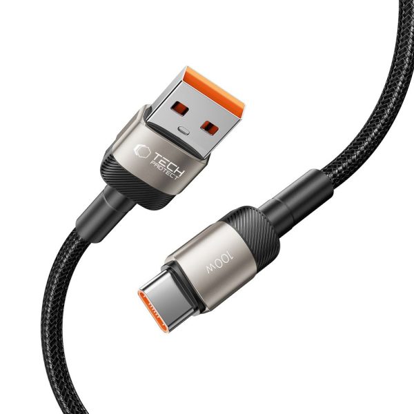 Kabelis USB-C - USB-A UltraBoost Evo 100W 5A 2m - titāns