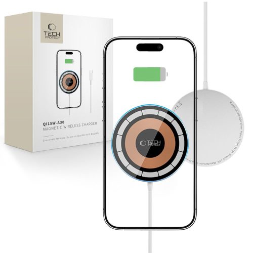 MagSafe bezvadu lādētājs ar USB-C kabeli - sudrabs