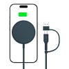 MagSafe 15W magnētiskais bezvadu viedtālruņa lādētājs - zils