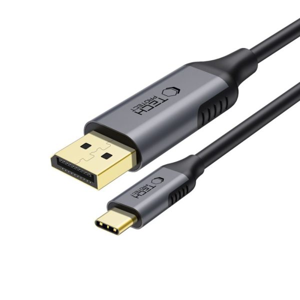 Kabelis USB-C - DisplayPort UltraBoost 1.4 8K 60Hz 180cm - melns