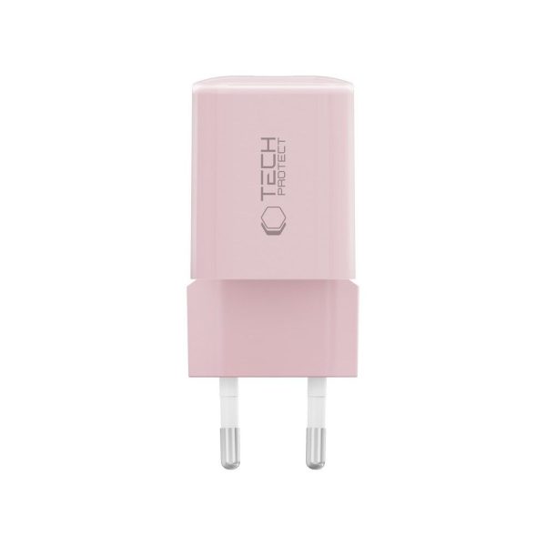 USB-A USB-C PD 33W QC sienas lādētājs - rozā