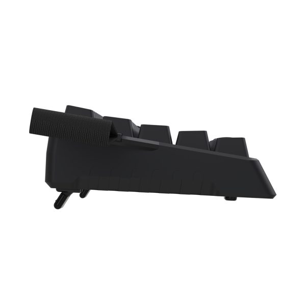 USB-A RGB fona apgaismojuma mehāniskā spēļu tastatūra - melna