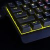 USB-A RGB fona apgaismojuma mehāniskā spēļu tastatūra - melna