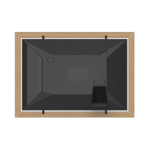 10,1 collu digitālais foto rāmis ar Frameo lietotni 32 GB - gaiši brūns