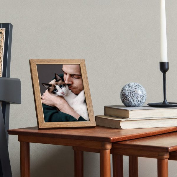 10,1 collu digitālais foto rāmis ar Frameo lietotni 32 GB - gaiši brūns