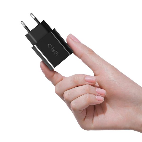 USB-C NC20W PD 20W sienas lādētājs - melns