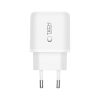 USB-A USB-C NCA30 PD QC 30W sienas lādētājs - balts