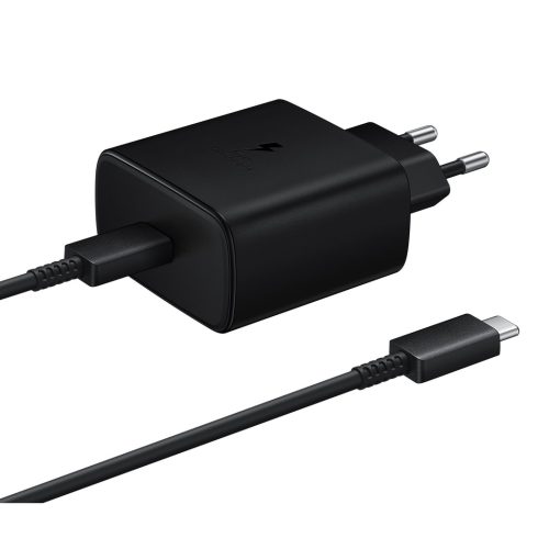 Samsung EP-TA845EWE sienas lādētājs ar USB-C kabeli 45W 1.8m - melns