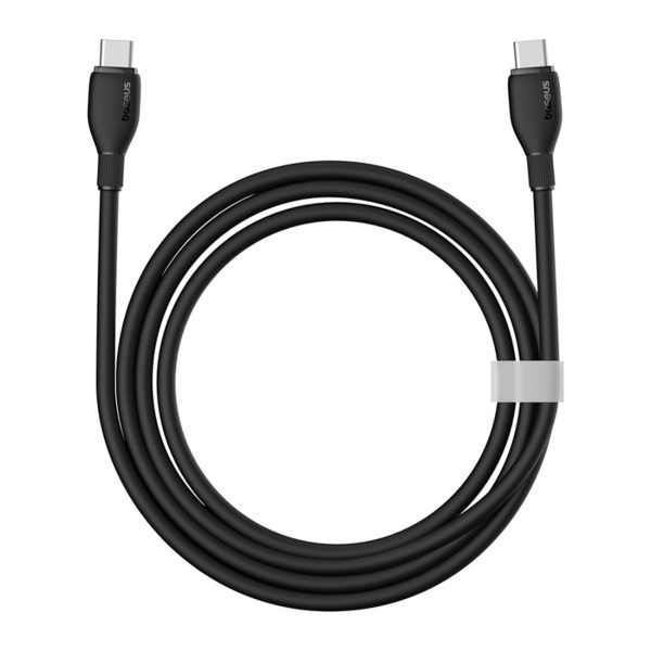 Pudding sērijas 100 W USB-C kabelis 1,2 m - melns