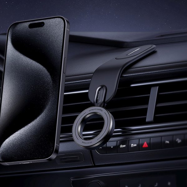 MagSafe automašīnas paneļa viedtālruņa turētājs - melns