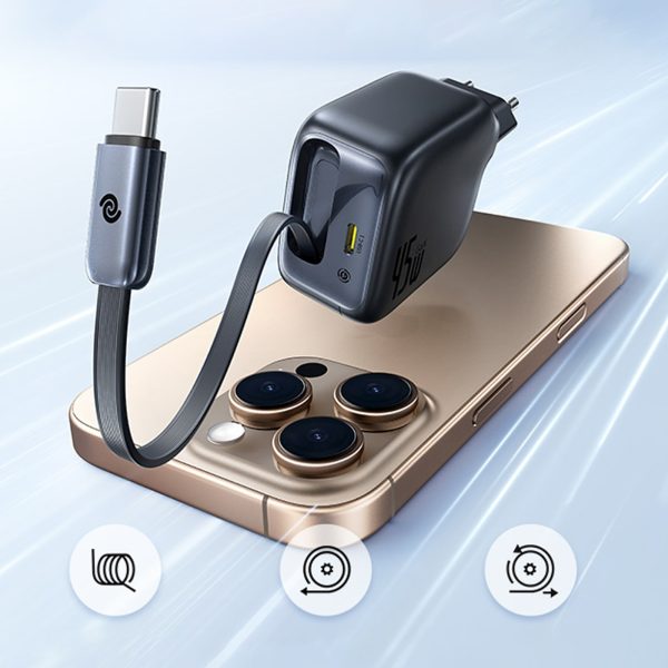 1031975-6-ladowarka-sieciowa-usb-c-ze-zwijanym-kablem-baseus-hurtownia-dropshipping.jpg EnerCore CJ11 45W USB-C sienas lādētājs ar ievelkamu USB-C kabeli - melns