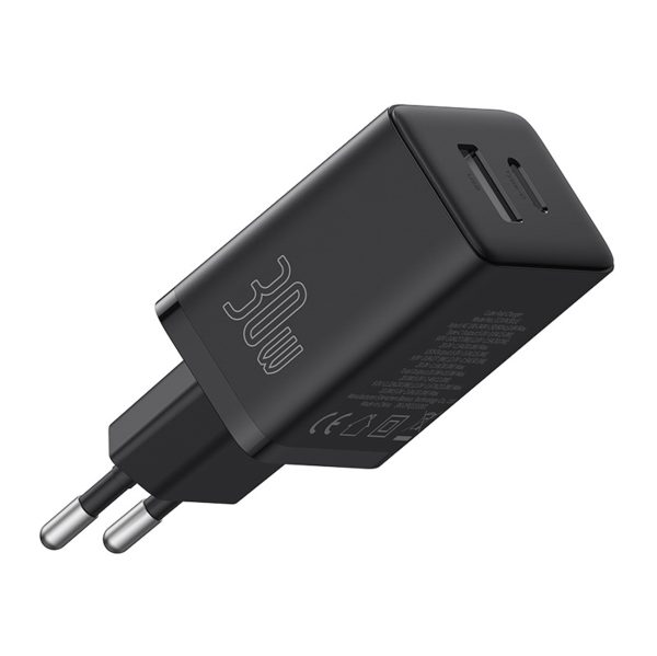 Cube Pro 30W USB-C USB-A sienas lādētājs - melns