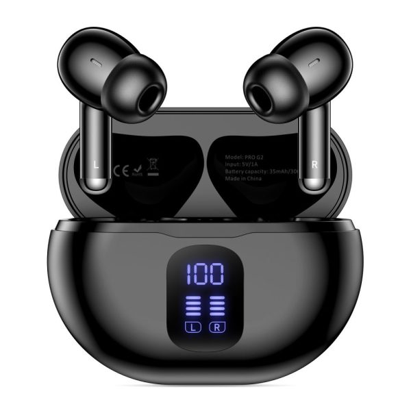 UltraBoost TWS Pro G2 bezvadu austiņas - melnas