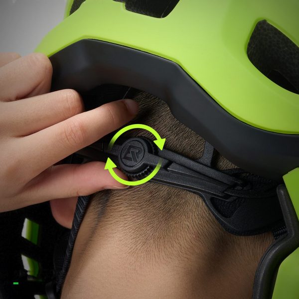 Bērnu velosipēda ķivere ar noņemamu zodu, M izmērs 54-58 cm - zaļa haizivs