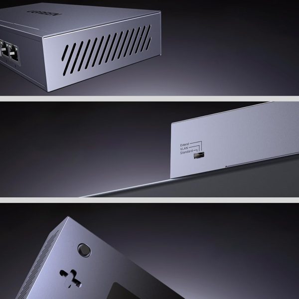 1031996-6-switch-przelacznik-sieciowy-ethernet-6-portowy-ugreen-hurtownia-dropshipping.jpg 6 portu 1 Gb/s Ethernet tīkla slēdzis ar PoE - pelēks