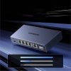 Ethernet komutators ar 6 portu 2,5 GB/s tīkla savienojumu - pelēks
