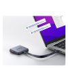3-in-1 100W PD magnētiskais atmiņas karšu lasītājs ar lādētāju - pelēks