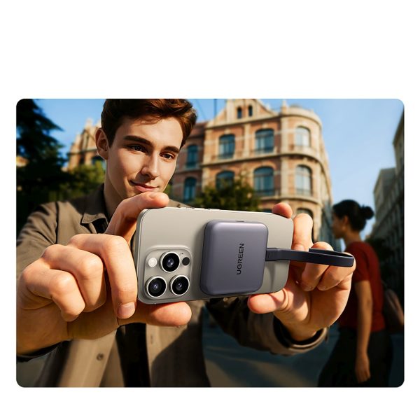 3-in-1 100W PD magnētiskais atmiņas karšu lasītājs ar lādētāju - pelēks