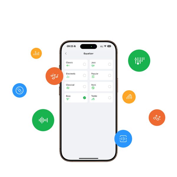 Studio Pro Hybrid HP206 ANC uz ausīm ievietojamas aktīvās trokšņu slāpēšanas austiņas - baltas