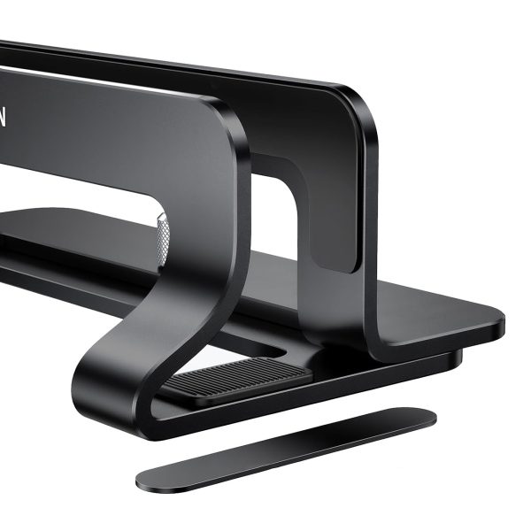 Alumīnija klēpjdatora statīvs 12-26 mm - melns