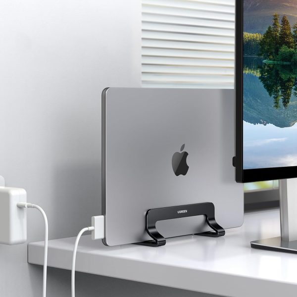 Alumīnija klēpjdatora statīvs 12-26 mm - melns