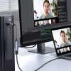 USB-A/C - HDMI 4K straumēšanas uztveršanas karte - pelēka