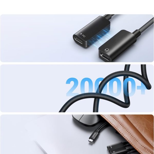 1032029-3-adapter-rozdzielacz-audio-2w1-usb-c-audio-ugreen-hurtownia-dropshipping.jpg 2-in-1 USB-C audio sadalītāja adapteris uzlādei - melns