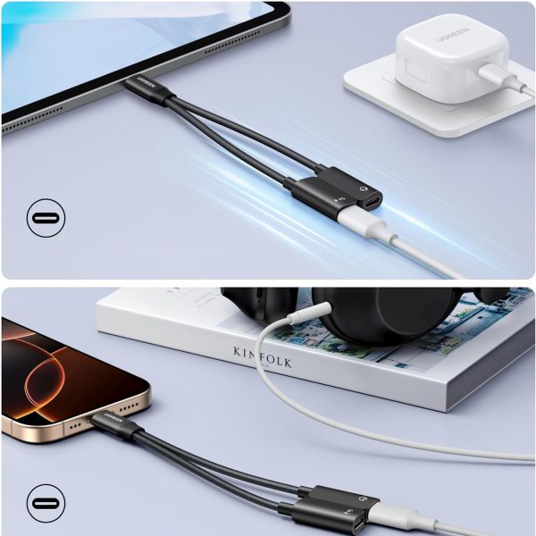 1032029-4-adapter-rozdzielacz-audio-2w1-usb-c-audio-ugreen-hurtownia-dropshipping.jpg 2-in-1 USB-C audio sadalītāja adapteris uzlādei - melns